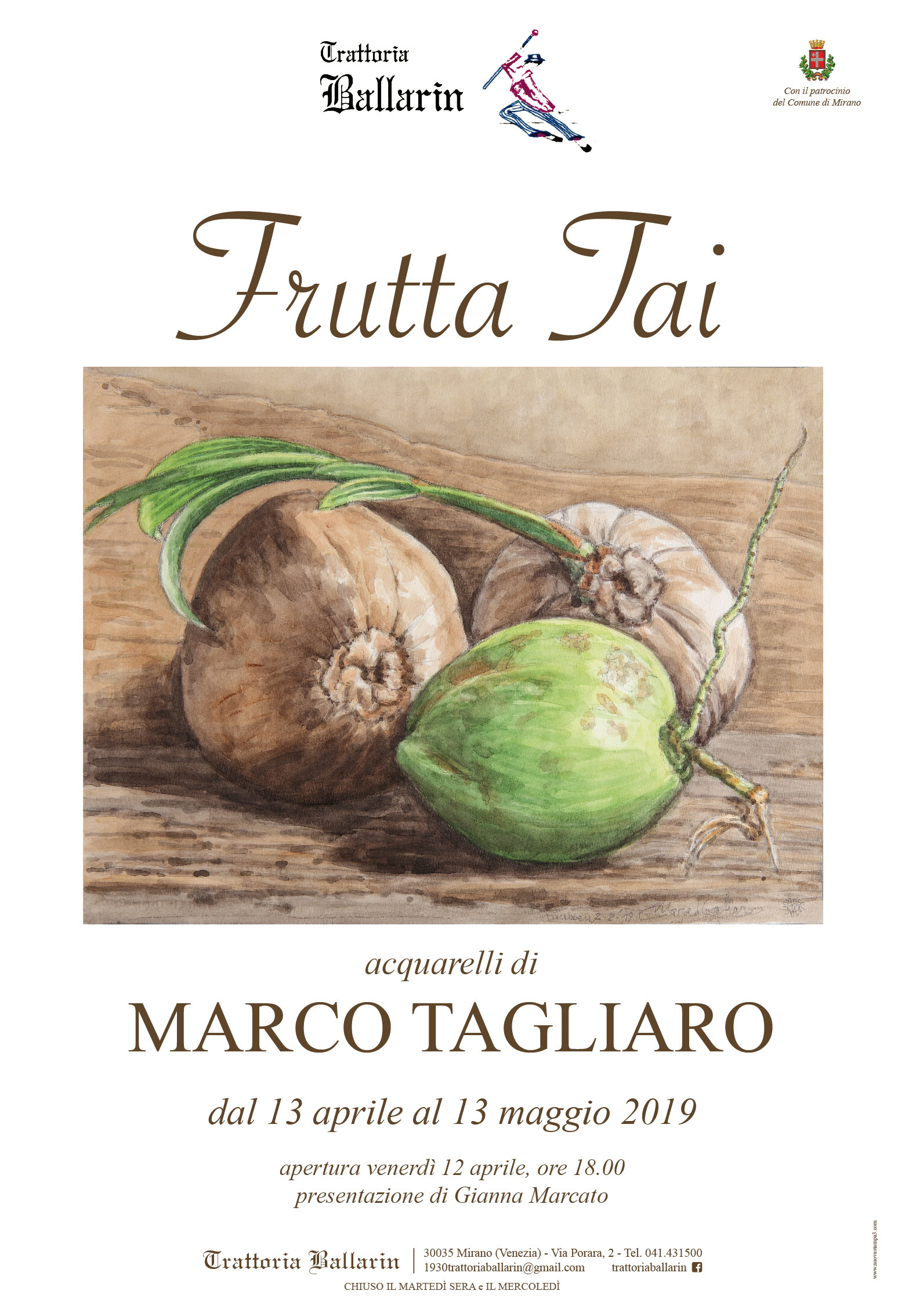 Thai Fruits Watercolours by Marco Tagliaro Trattoria Ballarin